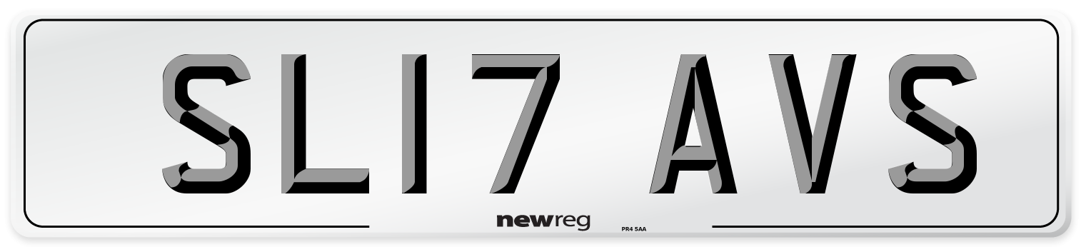 SL17 AVS Number Plate from New Reg